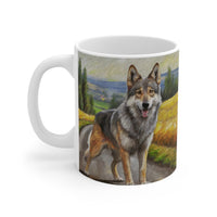 Czechoslovakian Vlcak 'Wolfdog; Ceramic Mug 11oz