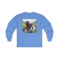 Irish Water Spaniel Unisex Classic Cotton Long Sleeve Tee