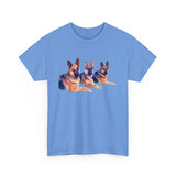 German Shepherd Trio Unisex Heavy Cotton Tee