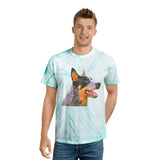 Blue Heeler - 'Percy' Unisex Cotton Tie-Dye Tee, Cyclone