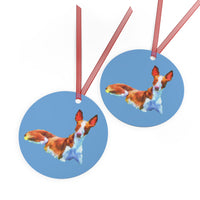 Ibizan Hound Metal Ornaments