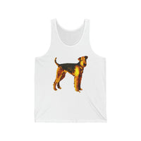 Airedale Terrier Unisex Jersey Tank Top