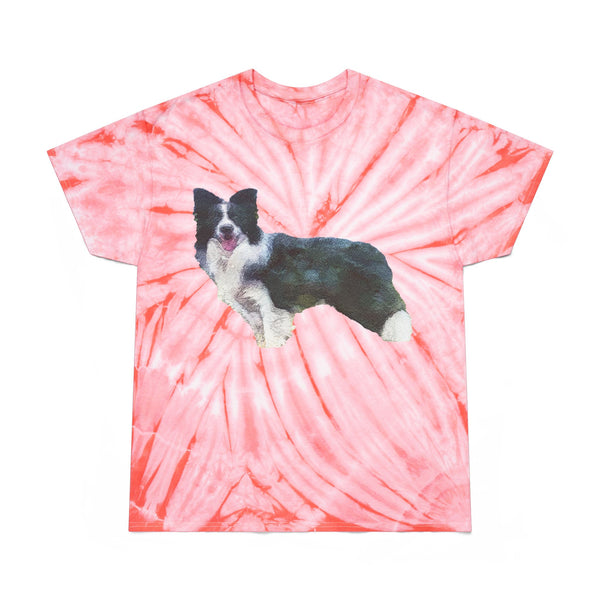 Border Collie '#1' Cyclone Tie-Dye Tee