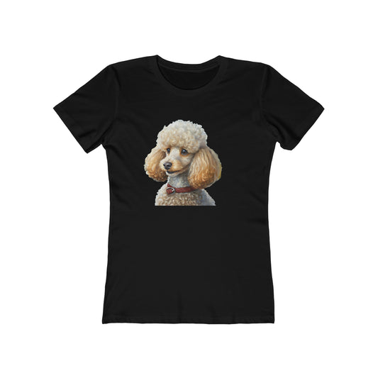 Standard Poodle #2  - Women's Slim Fit Ringspun Cotton Tee