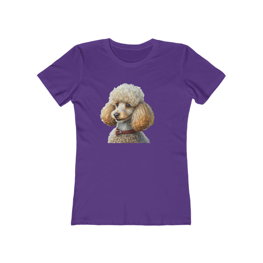 Standard Poodle #2  - Women's Slim Fit Ringspun Cotton Tee