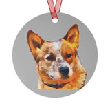 Red Heeler - Australian Cattle Dog Metal Ornaments