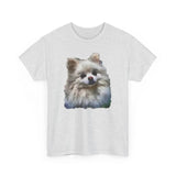 Pomeranian "Snowball" Unisex Heavy Cotton Tee by Doggylips™