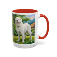 Hungarian Kuvasz - Ceramic Accent Coffee Mug - 2 Sizes