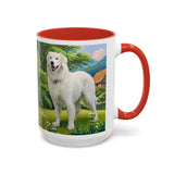 Hungarian Kuvasz - Ceramic Accent Coffee Mug - 2 Sizes