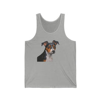 Teddy Roosevelt Terrier Unisex Jersey Tank