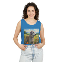Irish Wolfhound Unisex Relaxed Fit Garment-Dyed Tank Top