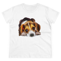 Beagle 'Daisy May' Women's Midweight Cotton Tee