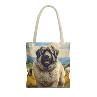 Caucasian Shepherd Dog Polyester Tote Bag (AOP)