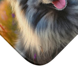 Keeshond Bathroom Rug Mat