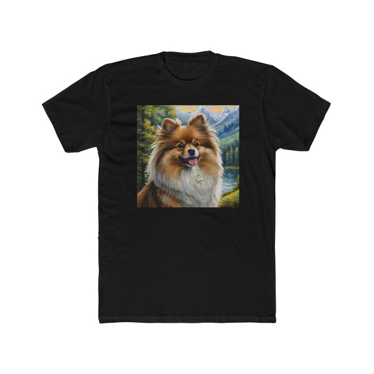 German Spitz - Men's Fitted Cotton Crew Tee