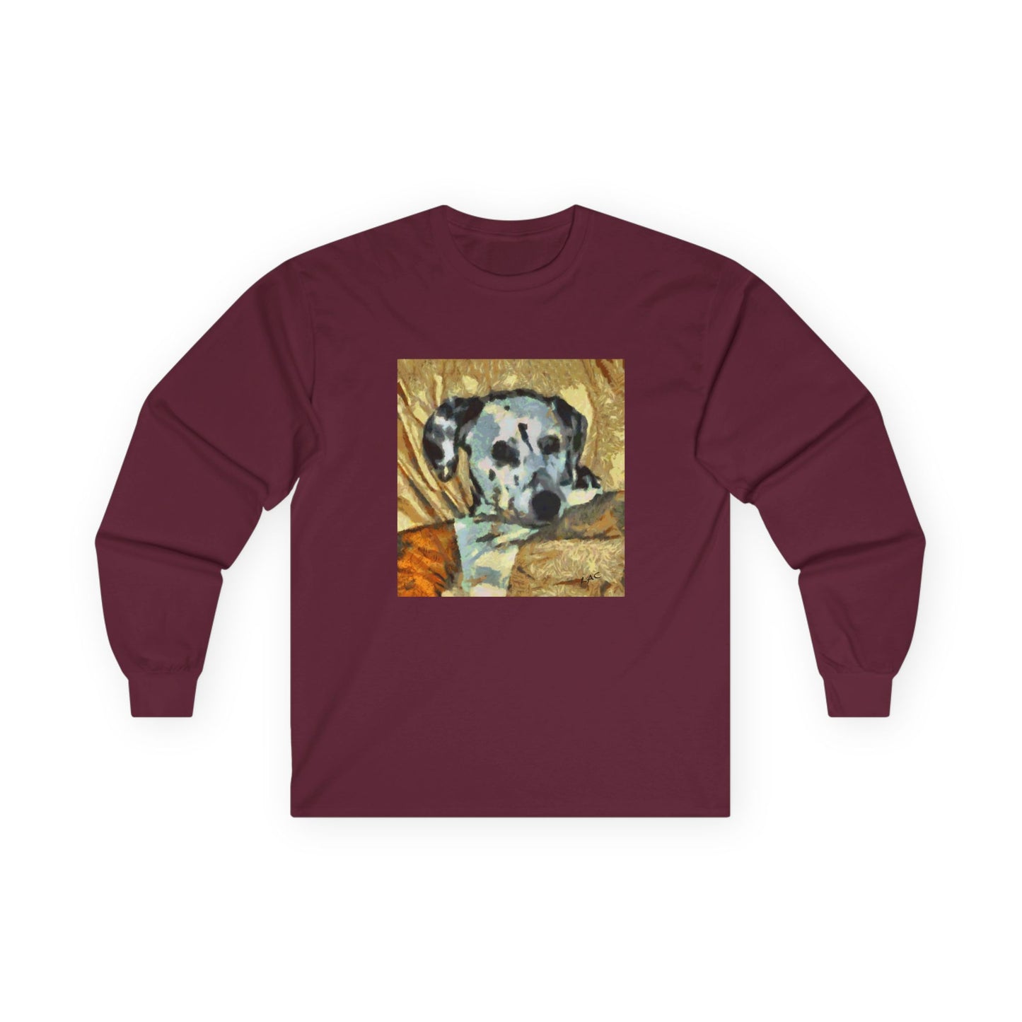 Dalmatian 'Spots of Picasso' Unisex Cotton Long Sleeve Tee