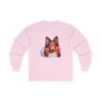 Rough Coated Collie Unisex Cotton Long Sleeve Tee