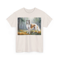 Borzoi 'Russian Wolfhound' Unisex Heavy Cotton Tee