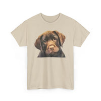 Chocolate Labrador Retriever Unisex Heavy Cotton Tee