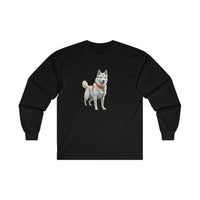 Yakutian Laika Unisex Classic Cotton Long Sleeve Tee