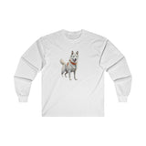 Yakutian Laika Unisex Classic Cotton Long Sleeve Tee