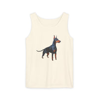 Doberman Pinscher Lover's  Unisex Relaxed Fit Garment-Dyed Tank Top - Summer Style