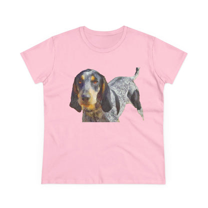 Bluetick Coonhound Women's Midweight Cotton Tee