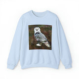 Snowy White Owl Unisex 50/50 Crewneck Sweatshirt