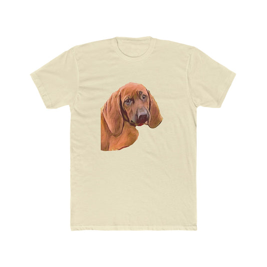 Redbone Coonhound --  Men's Fitted Cotton Crew Tee