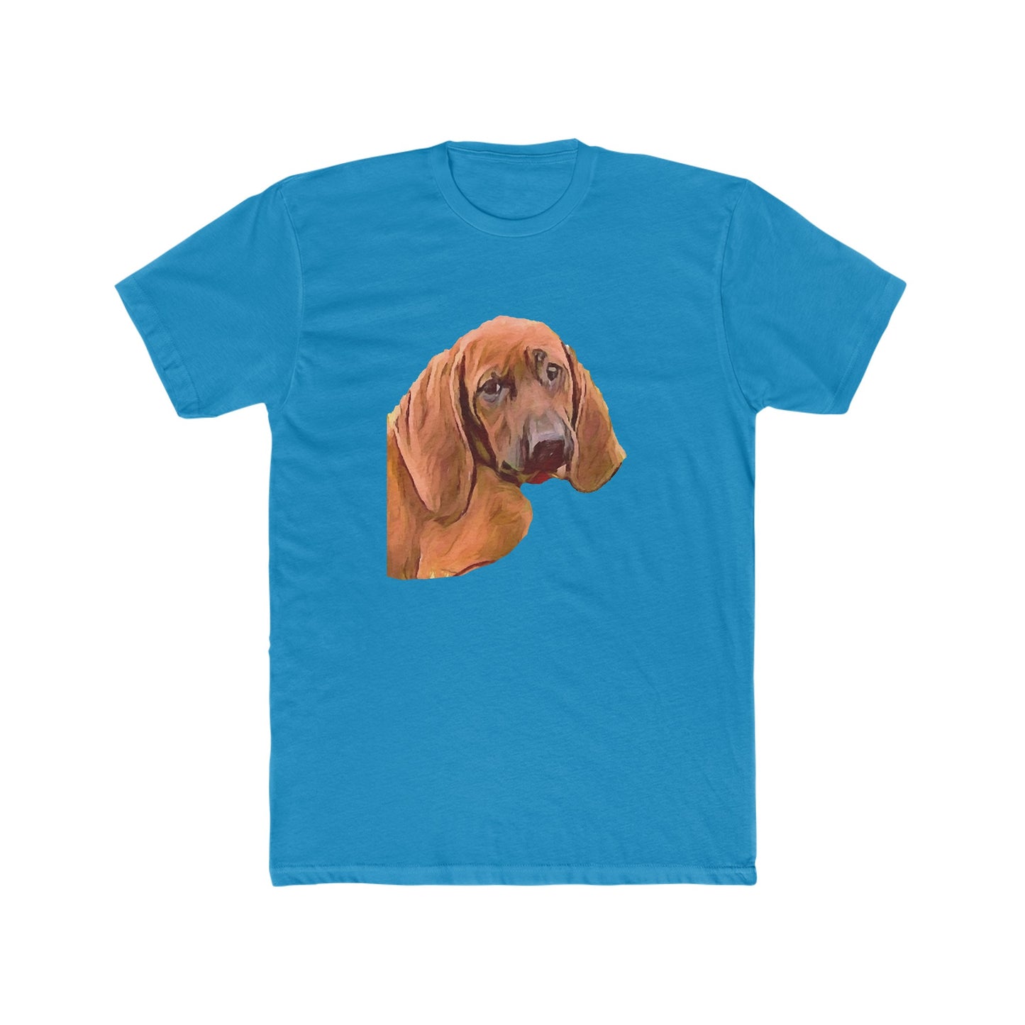 Redbone Coonhound --  Men's Fitted Cotton Crew Tee