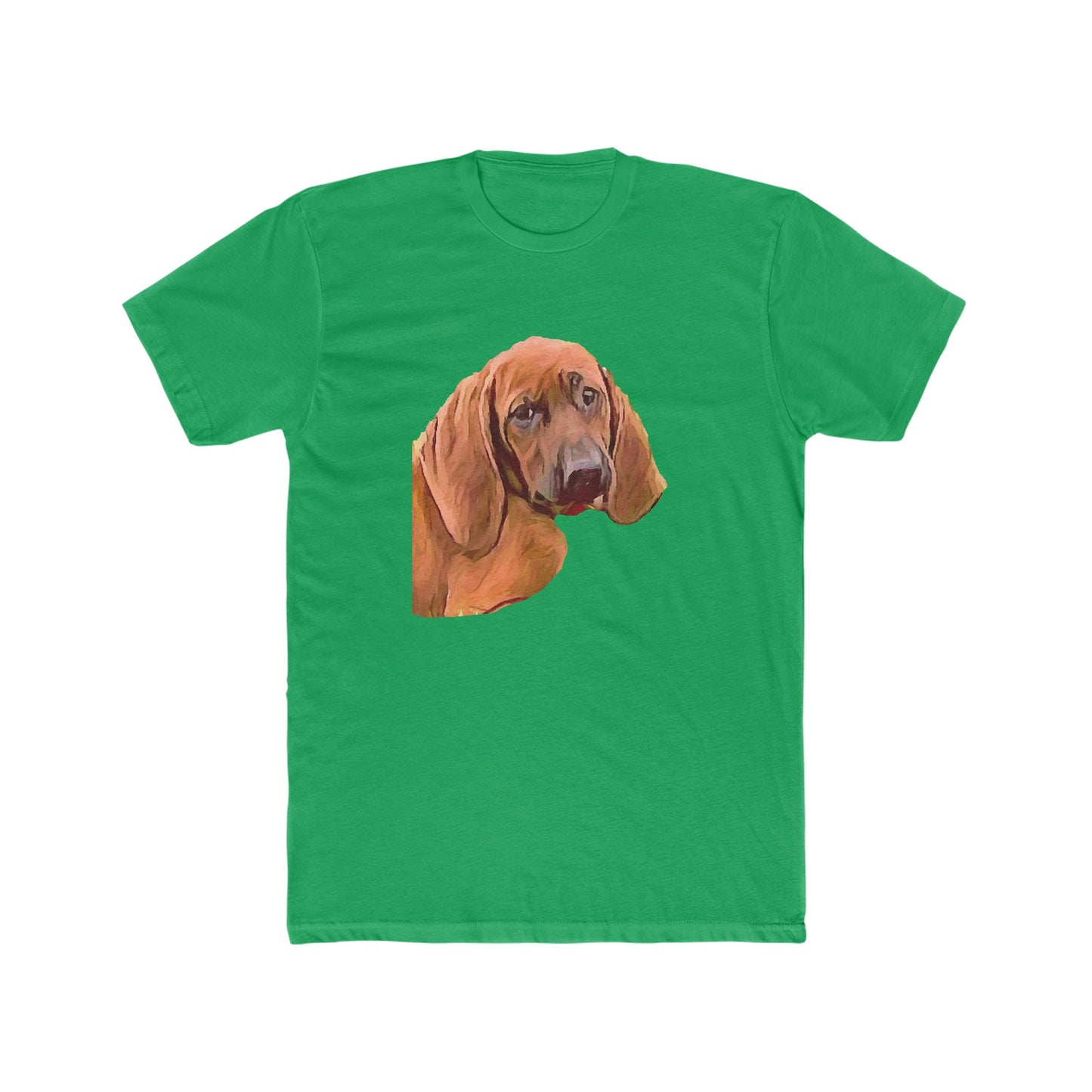 Redbone Coonhound --  Men's Fitted Cotton Crew Tee
