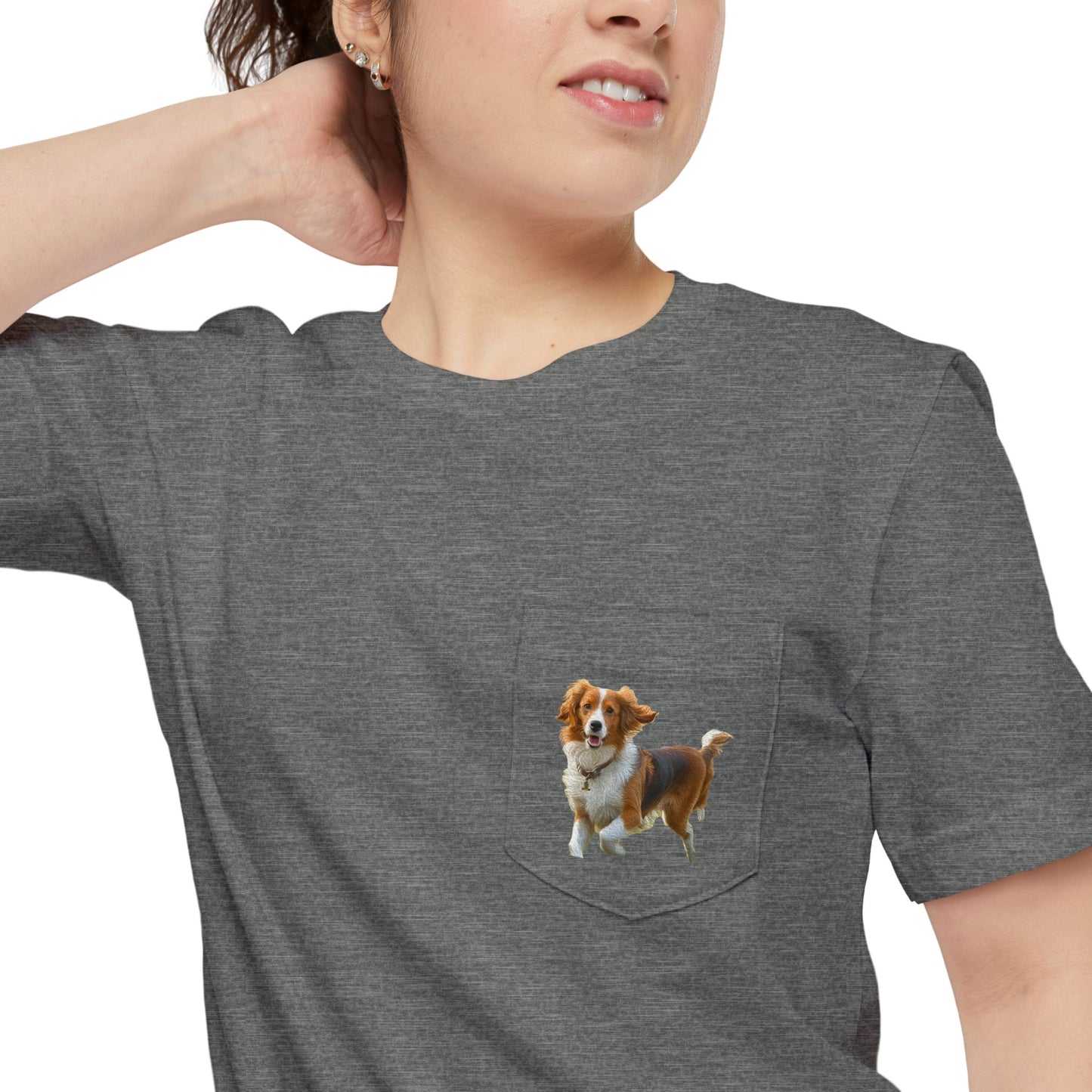 Kooikerhondje Adventure Pocket Tee for All-Day Fun