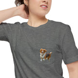 Nederlandse Kooikerhondje  Unisex Pocket T-shirt