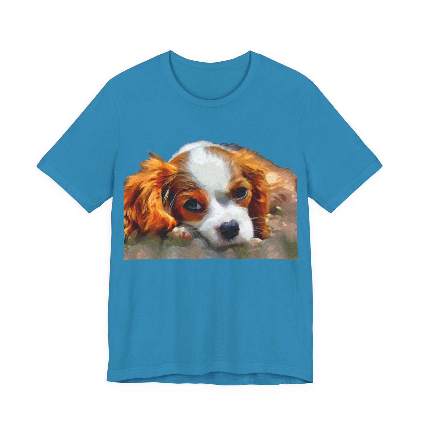 King Charles Spaniel 'Puppy #1' Unisex Jersey Short Sleeve Tee