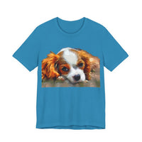 King Charles Spaniel 'Puppy #1' Unisex Jersey Short Sleeve Tee