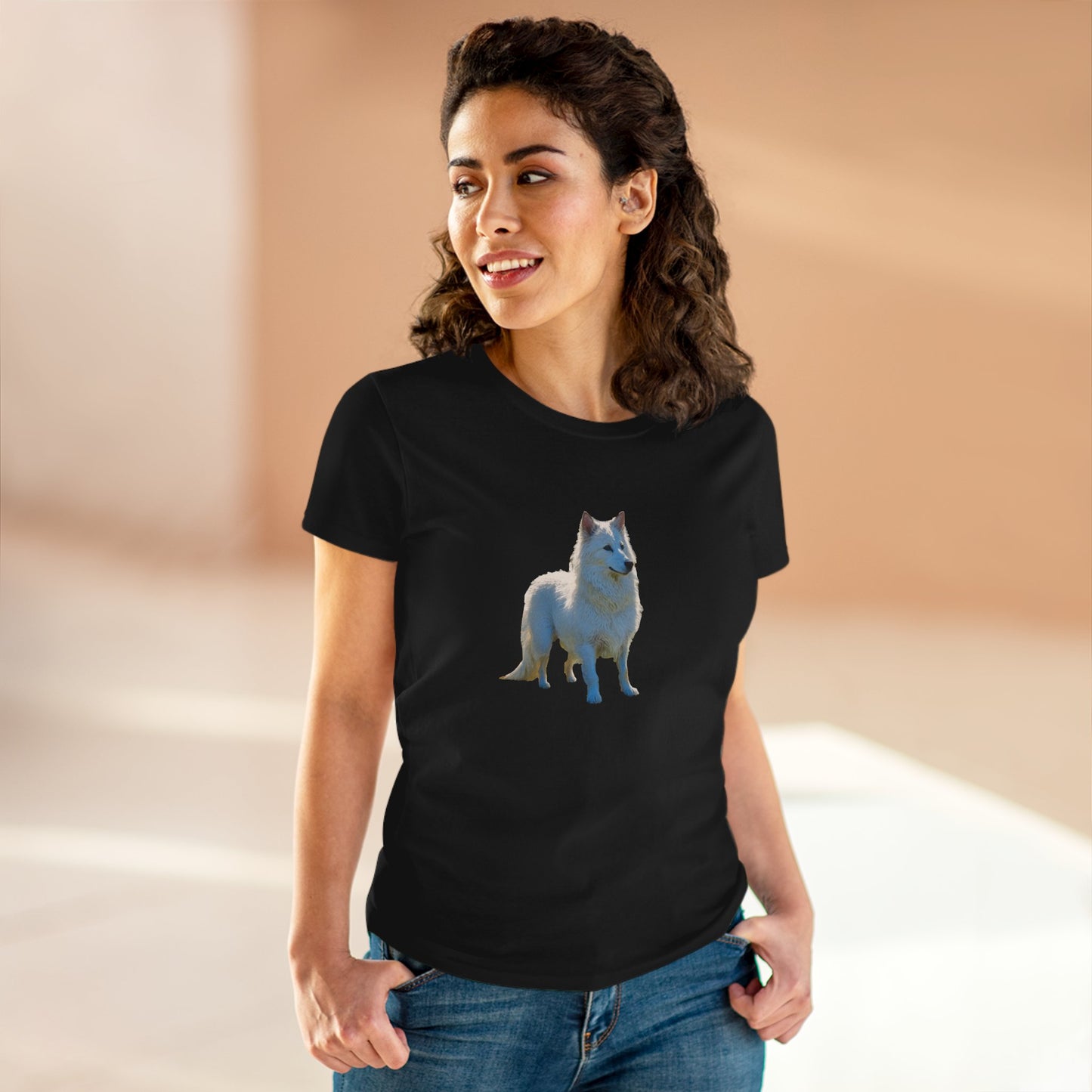 Volpino Italiano - Women's Midweight Cotton Tee