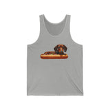 Dachshund Delight Unisex Jersey Tank