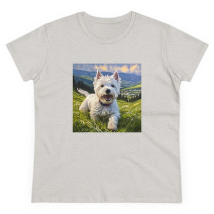 Westie Artistic Painting Women's Cotton Tee