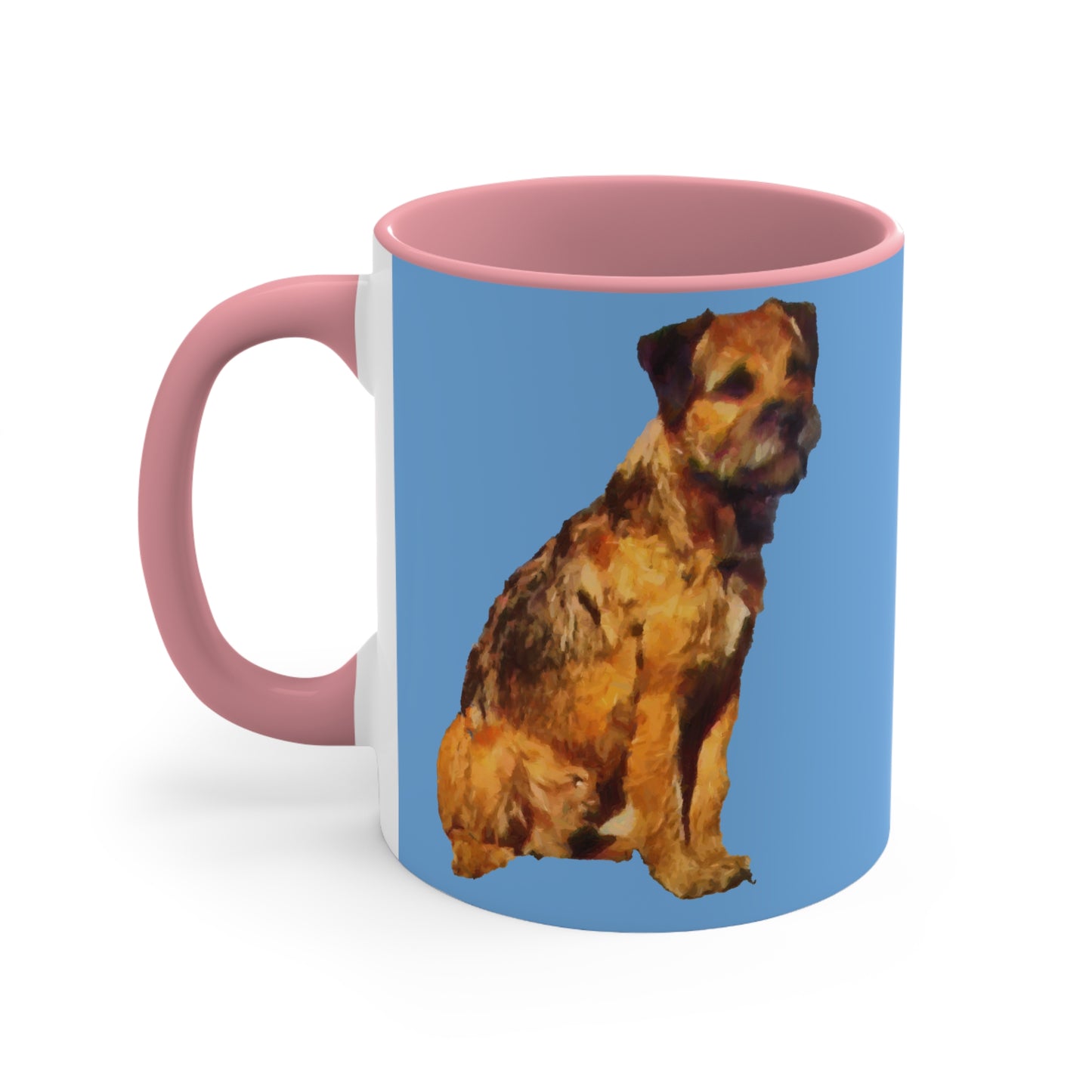Charming Border Terrier 'Andrew' Ceramic Accent Coffee Mug