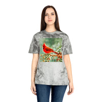Winter Cardinal - Unisex Cotton Color Blast T-Shirt