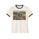 Czechoslovakian Vlciak Wolfdog Classic Cotton Ringer T-Shirt