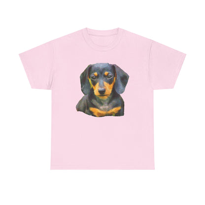 Dachshund Doxie Delight Unisex Heavy Cotton Tee