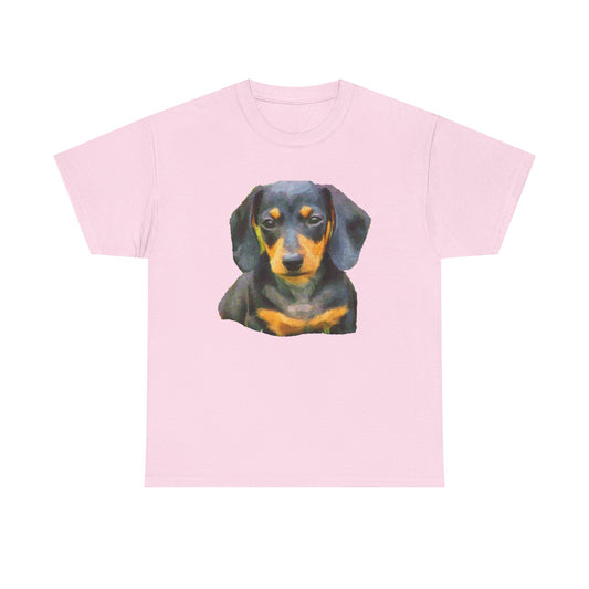 Dachshund Doxie Delight Unisex Heavy Cotton Tee
