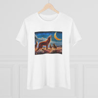 Coyotees in Moonlight Women's Relaxed Fit Cotton Tee