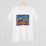 Coyotees in Moonlight Women's Relaxed Fit Cotton Tee