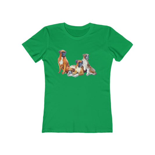 Boxer Quartet Women's Slim Fitted Cotton T-Shirt