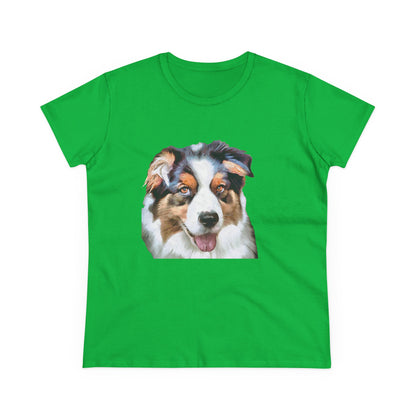 Australian Shepherd - Blue Merle Women's Midweight Cotton Tee