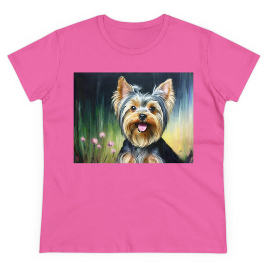 Yorkie #3 Women's Midweight Cotton Tee