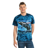 Humpback Whale - Unisex Cotton Tie-Dye Tee