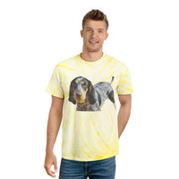 Bluetick Coonhound Unisex Cotton Tie-Dye Tee, Cyclone